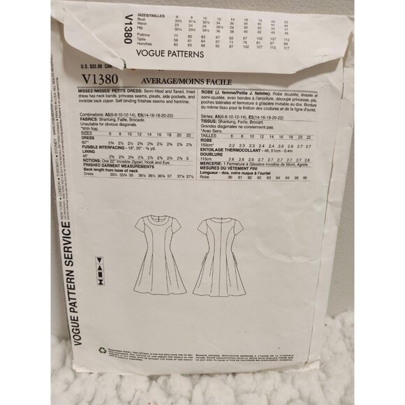 Vogue Pattern V1380 by Pamella Roland | American Designer - Picture 2 of 10